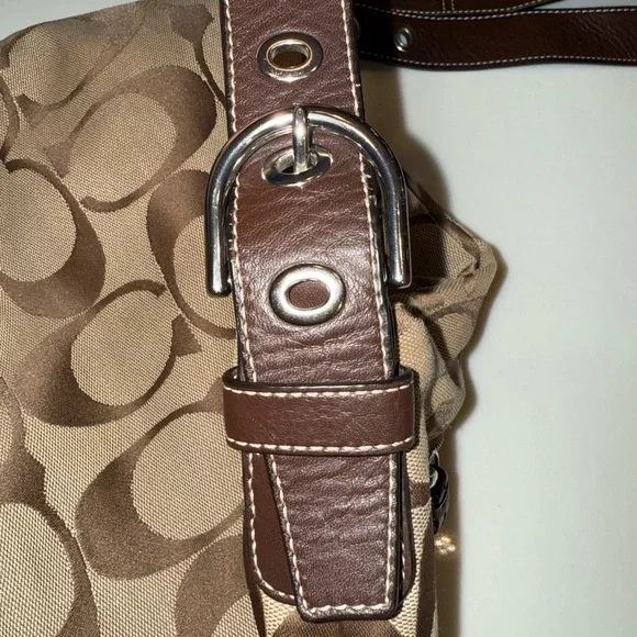 Coach Signature Jacquard Swingpack Crossbody Shoulder - Picture 4 of 6